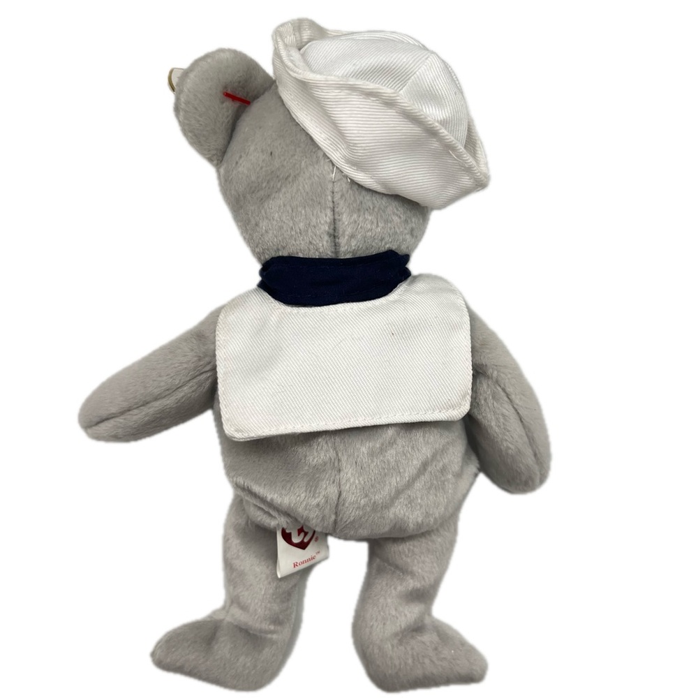 Ty Beanie Babies Collection Ronnie USS Ronald Reagan Bear Beanie Baby Plush - Picture 11 of 16